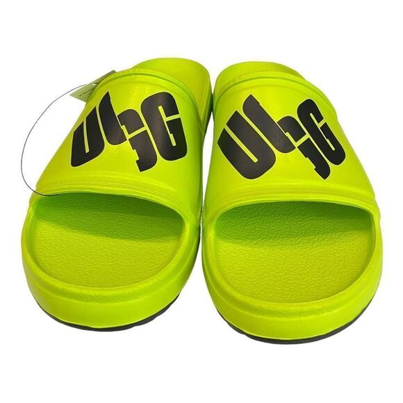 New UGG Wilcox Key Lime Black Men's Slide Sandals 9 10 11 - Picture 3 of 6